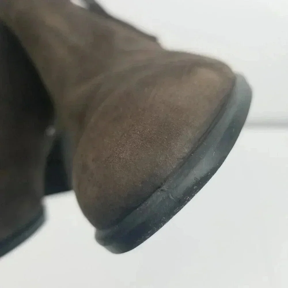 Ecco Danish Design Women's Brown Fringe Western Festival Bootie  EU 40 US 9